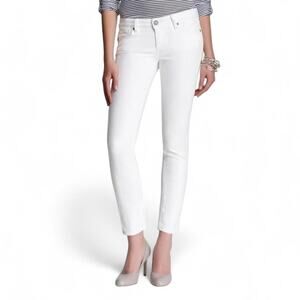 Paige Skyline Straight Jeans – White – Size 28